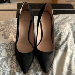 Black Suede Tory Burch Pumps